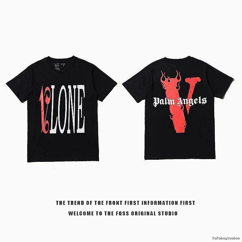 Vlone Statement Logo T-shirt Black Purple Vlone for Outdoor Plans