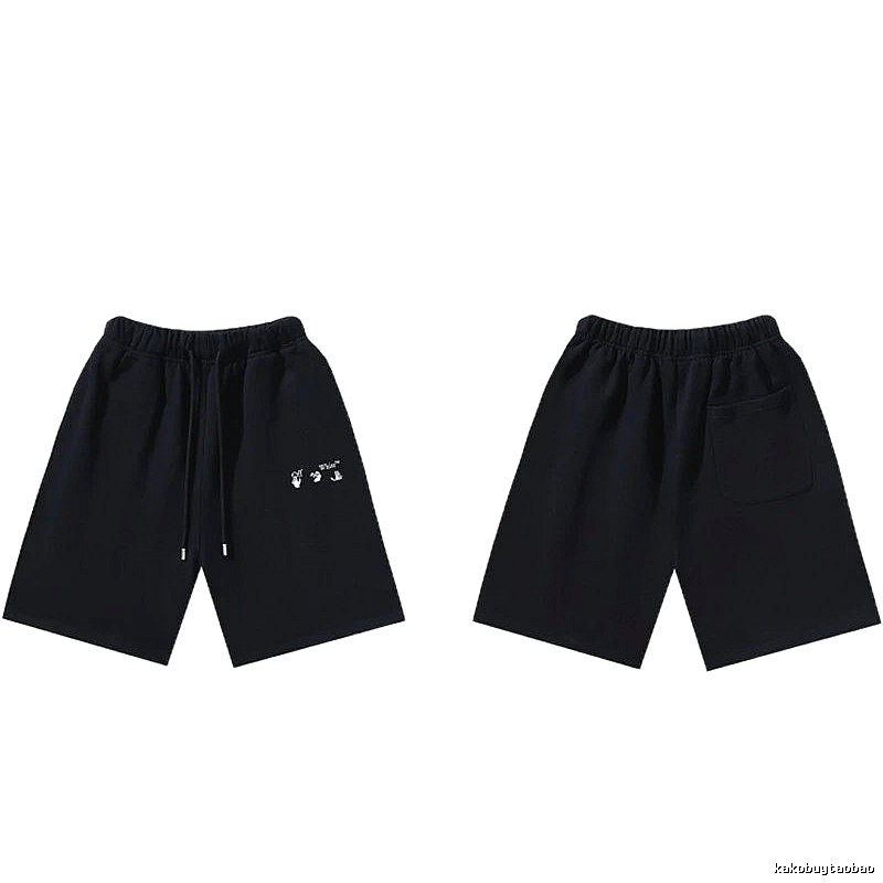 Off-White 016 Style Black Trendy and Cool Shorts