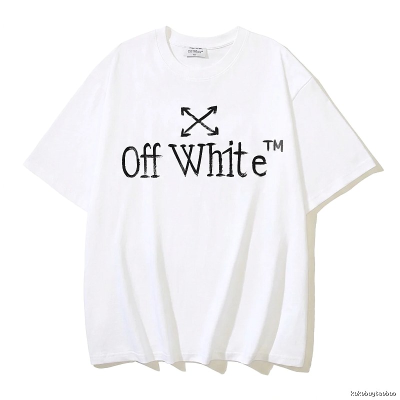 Off-White simple style white T-shirt